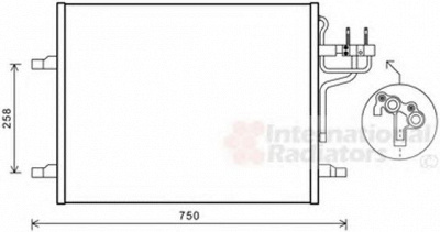 VAN WEZEL 18005483 -  Конденсатор, кондиционер